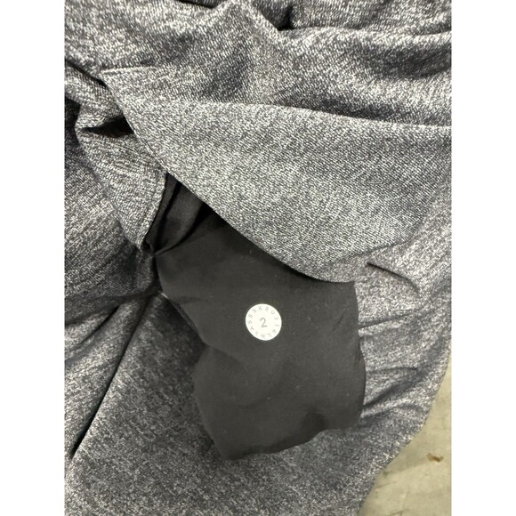 Lululemon On The Fly Pant 28" Heathered Black Gray Full-On® Luxtreme. Sz 2 - Picture 10 of 13